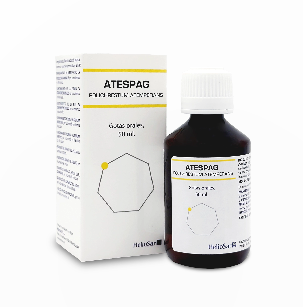 ATESPAG POLICHRESTUM ATEMPERANS – Frasco y caja HelioSar