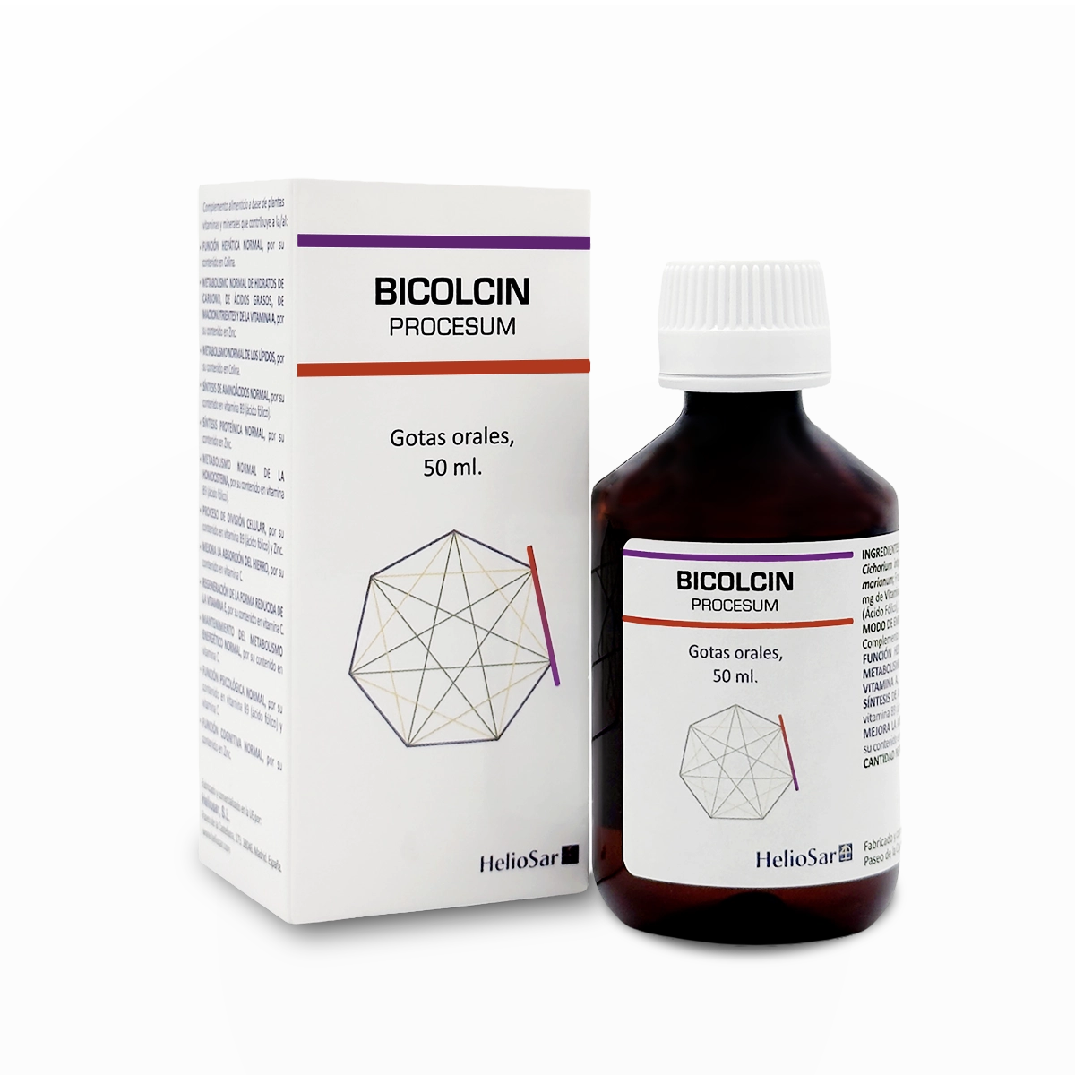 BICOLCIN Procesum – Frasco y caja HelioSar