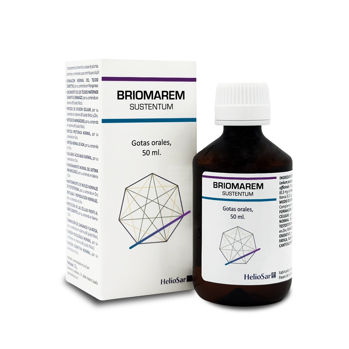 BRIOMAREM Sustentum – Frasco y caja HelioSar