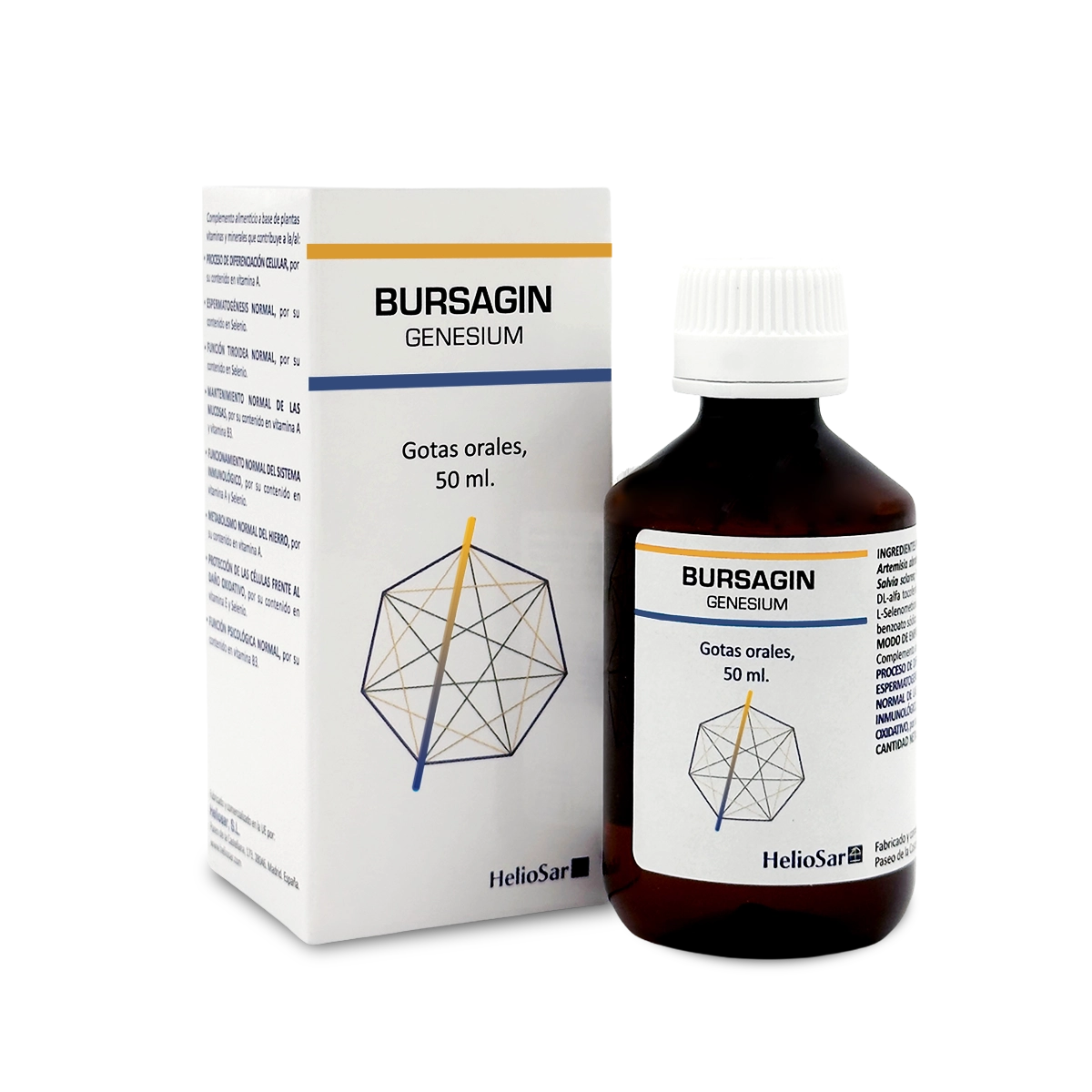BURSAGIN Genesium – Frasco y caja HelioSar